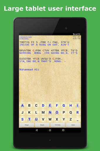 Cryptogram Puzzle Quotes Game screenshot 7