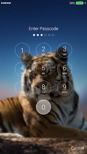 Tiger 3D Lock Screen 4 تصوير الشاشة