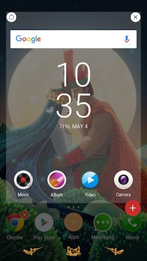The king of heroes Xperia Theme скриншот 4