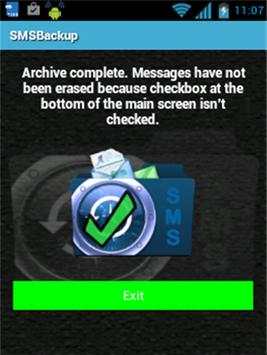 SMS Backup Lite screenshot 3