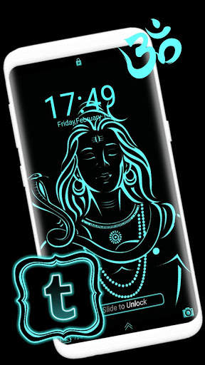 Shiva Neon Launcher Theme screenshot 3