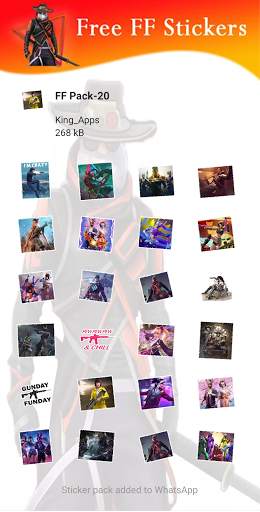 Free FF Stickers Packs - WAStickersApp screenshot 9