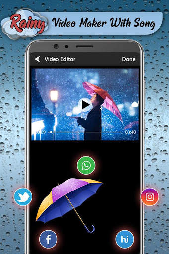 Rainy Video Maker With Song screenshot 6
