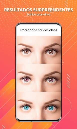 Trocador de cor dos olhos screenshot 5