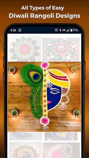 Diwali Rangoli Designs Kolam Dot Rangoli Pongal HD screenshot 7