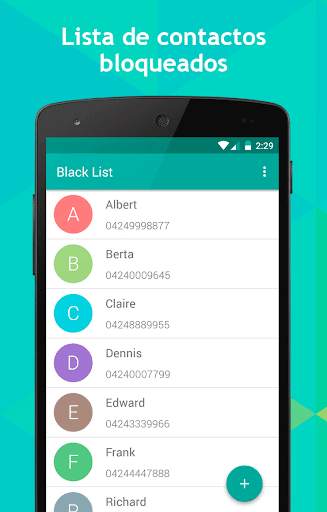 Lista negra (Bloqueo de Llamadas) screenshot 3