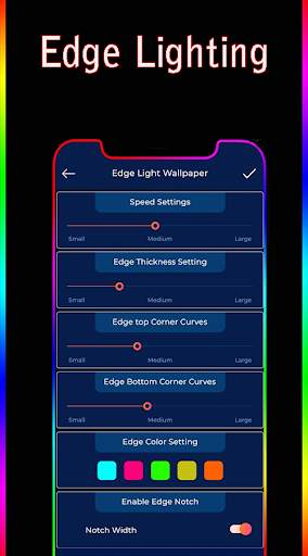 Edge Light Border Live Wallpaper & Notch for ios11 screenshot 2