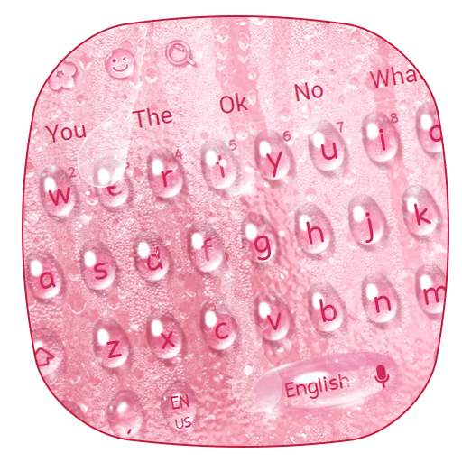 Rose Water Drop Keyboard 10001003