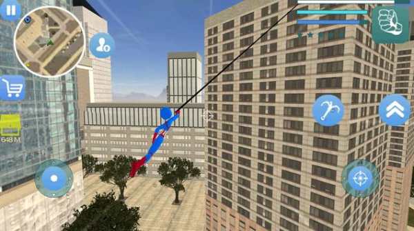Captain Stickman Rope Hero Newyork Gangster Crime screenshot 3