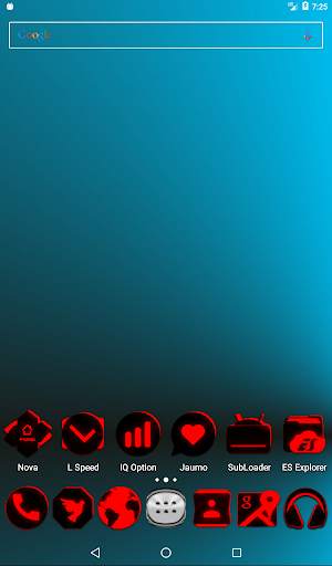 Flat Black and Red Icon Pack screenshot 9