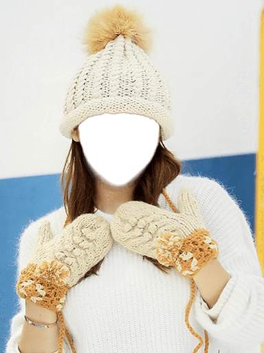 Women Winter Cap Photo Frames screenshot 6