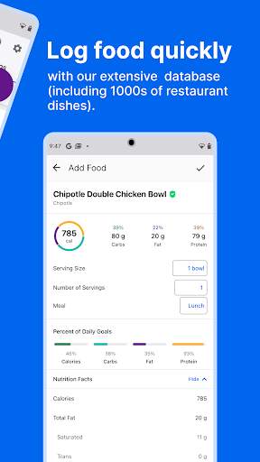 MyFitnessPal: Calorie Counter 3 تصوير الشاشة