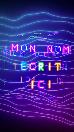 3D Mon Nom Fond d'écran animé screenshot 2