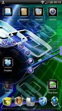 Next Launcher Tech Theme screenshot 4