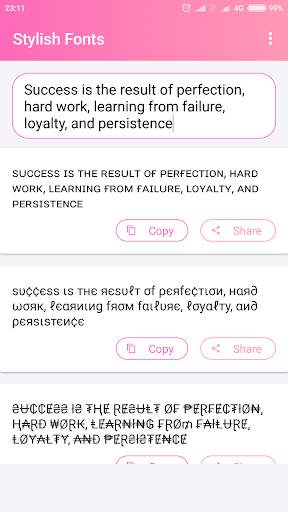 Stylish Fonts screenshot 2