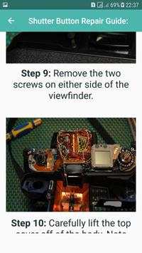 Camera repair guide screenshot 5