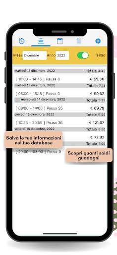 Ore lavorate screenshot 5