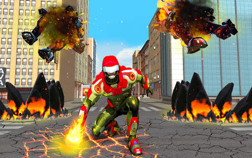 Flying Torch Hero Robot Transform: Robot Games screenshot 3