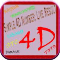 Simple 4D Number: Live Result logo