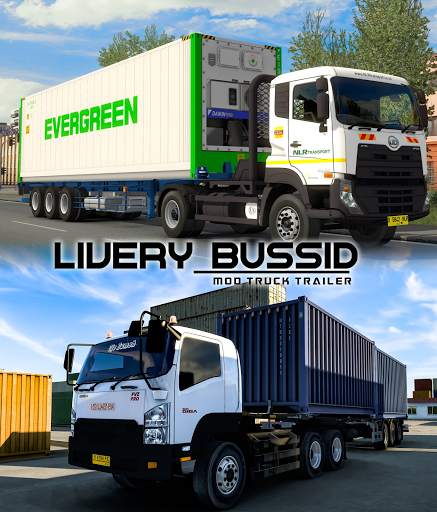 Livery Bussid Mod Truk Trailer screenshot 1