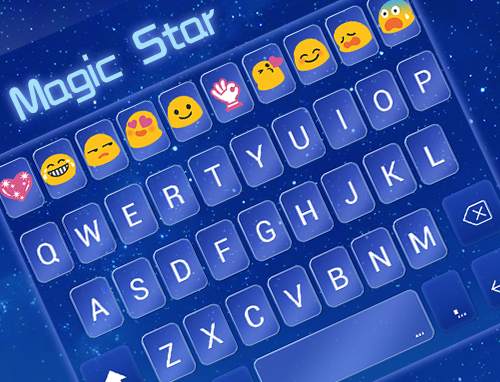 Magic Star Emoji Keyboard Skin screenshot 5
