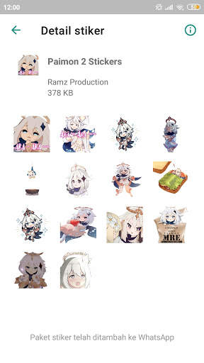 Genshin Impact Sticker For WhatsApp screenshot 3