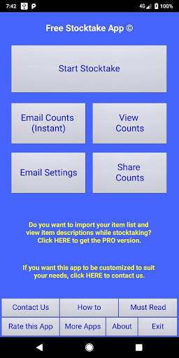 Free Stocktake App screenshot 1