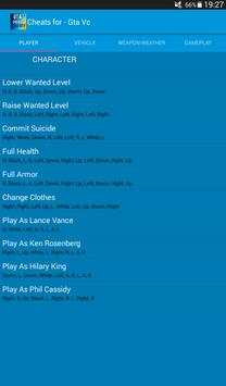 Cheats for Gta Vice City Plus screenshot 15