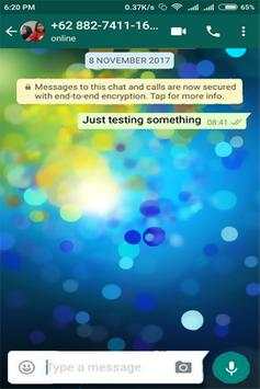 Wallpaper for Background Chat Whatsapp screenshot 1
