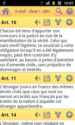 Code Civil et Pénal screenshot 3