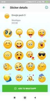 Emoticons stickers for whatsapp screenshot 5