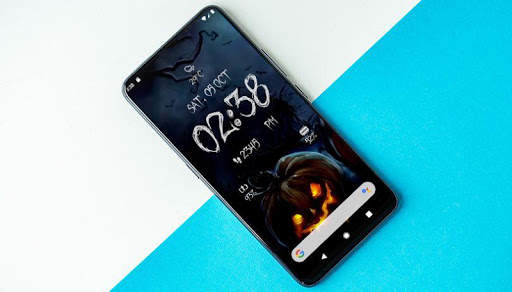Halloween Spooky Digital Clock Live Wallpaper screenshot 12
