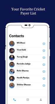 Fake Video Call - Indian Cricket Team screenshot 6