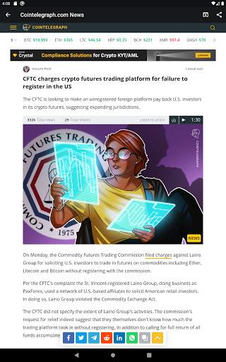 Crypto News Alerts - Track bitcoin news - altcoins screenshot 18