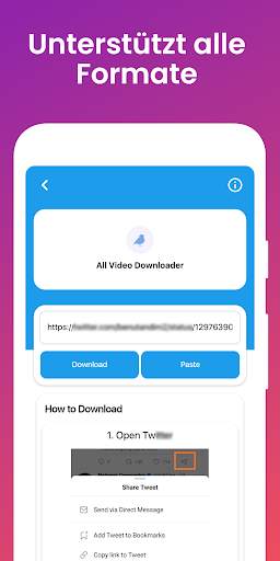 Video Downloader - Aus allen sozialen Medien screenshot 4
