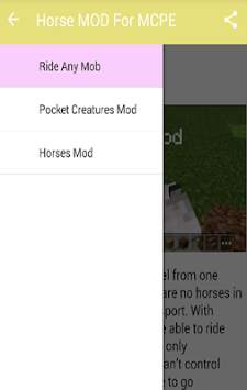 Horse MOD For MCPE  screenshot 2