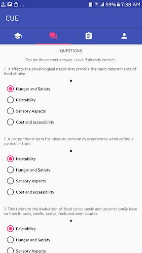 Culinary Understanding E-Assessment screenshot 1