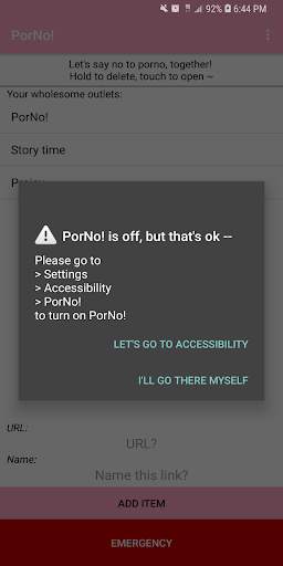PorNo! Porn Blocker (Beta) screenshot 1