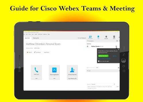 Guide for Cisco Webex Meetings & Teams screenshot 4