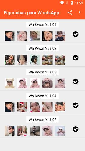 Stickers for whatsapp Wa Kwon Yuli screenshot 4