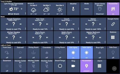 ActionTiles SmartThings custom web dashboard maker screenshot 6