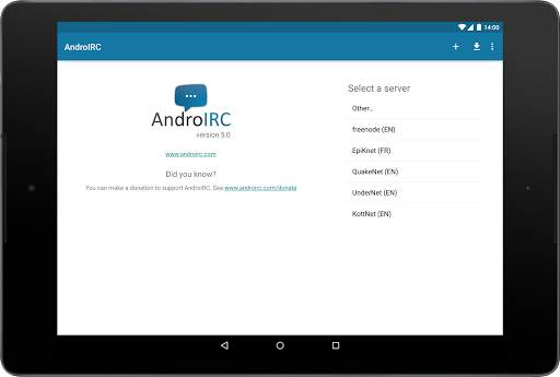 AndroIRC screenshot 10