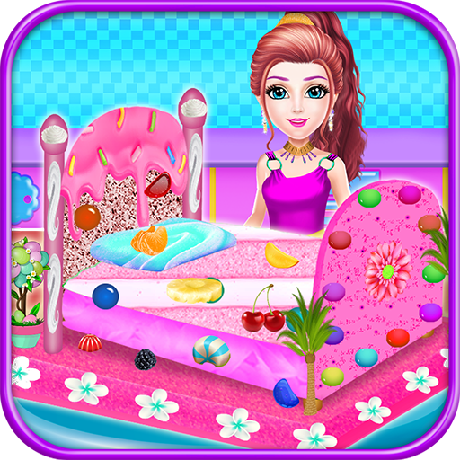 Princess Bed Cake Cooking icon