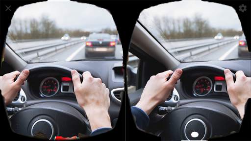 VR Highway Traffic Car Racer 360 screenshot 2