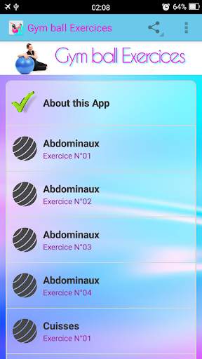 Swiss Ball Exercices screenshot 1