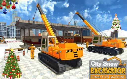 City Snow Excavator Simulator Machine screenshot 7