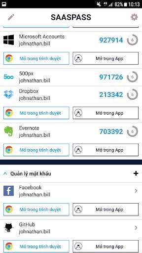 SAASPASS quản lý mật khẩu & Au screenshot 5