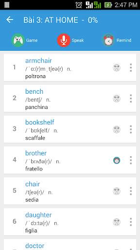 Vocabolario Inglese Gratuito screenshot 2