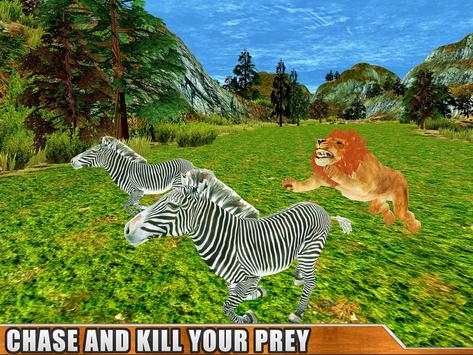 Angry Wild Lion Attack Sim 3D - Safari Wild Lion screenshot 6