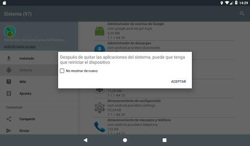 Administrador de aplicaciones del sistema screenshot 15